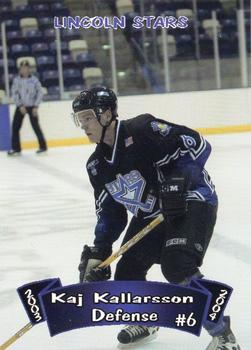 2003-04 Blueline Booster Club Lincoln Stars (USHL) #3 Kaj Kallarsson Front