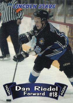 2003-04 Blueline Booster Club Lincoln Stars (USHL) Update #32 Dan Riedel Front