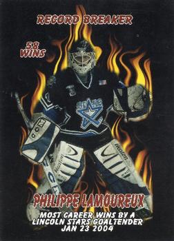 2003-04 Blueline Booster Club Lincoln Stars (USHL) Update #43 Jean-Philippe Lamoureux Front