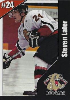 2003-04 Canadian Springs Prince George Cougars (WHL) #23 Steven Later Front