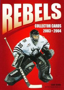 2003-04 Red Deer Rebels (WHL) #NNO Header Card Front