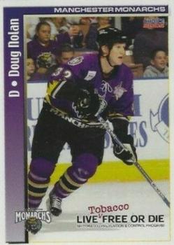 2004-05 Tobacco Prevention Manchester Monarchs (AHL) #8 Doug Nolan Front