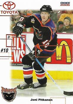 2004-05 Choice Philadelphia Phantoms (AHL) #13 Joni Pitkanen Front