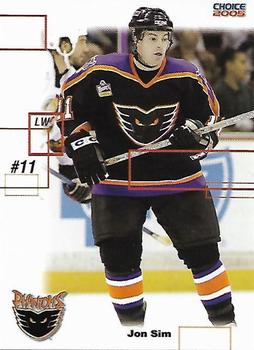 2004-05 Choice Philadelphia Phantoms (AHL) #18 Jonathan Sim Front