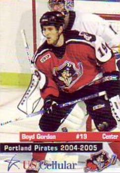 2004-05 U.S. Cellular Portland Pirates (AHL) #3 Boyd Gordon Front