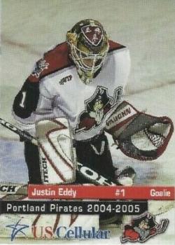 2004-05 U.S. Cellular Portland Pirates (AHL) #6 Justin Eddy Front