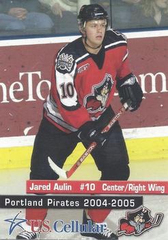 2004-05 U.S. Cellular Portland Pirates (AHL) #8 Jared Aulin Front