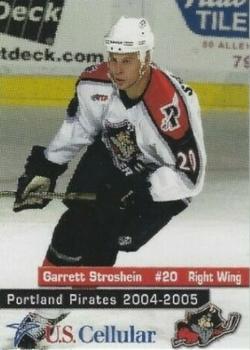 2004-05 U.S. Cellular Portland Pirates (AHL) #22 Garret Stroshein Front