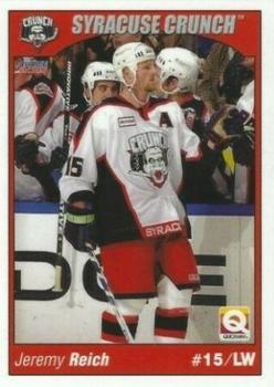 2004-05 Choice Syracuse Crunch (AHL) #9 Jeremy Reich Front
