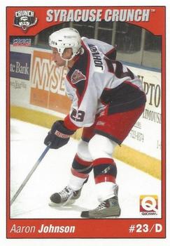 2004-05 Choice Syracuse Crunch (AHL) #16 Aaron Johnson Front