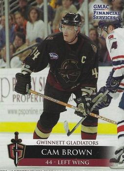 2004-05 Gwinnett Daily Post Gwinnett Gladiators (ECHL) #12 Cam Brown Front