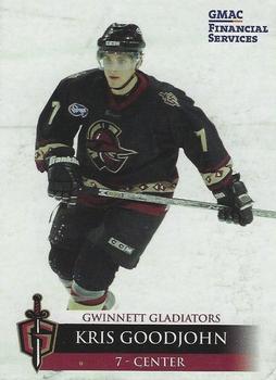 2004-05 Gwinnett Daily Post Gwinnett Gladiators (ECHL) #13 Kris Goodjohn Front