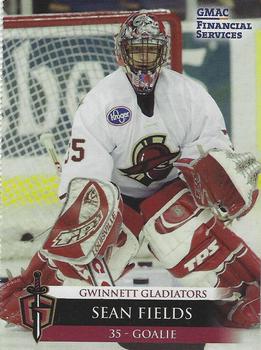 2004-05 Gwinnett Daily Post Gwinnett Gladiators (ECHL) #18 Sean Fields Front