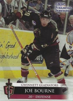 2004-05 Gwinnett Daily Post Gwinnett Gladiators (ECHL) #19 Joe Bourne Front