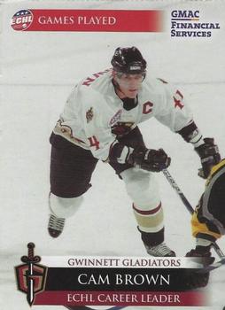 2004-05 Gwinnett Daily Post Gwinnett Gladiators (ECHL) #28 Cam Brown Front