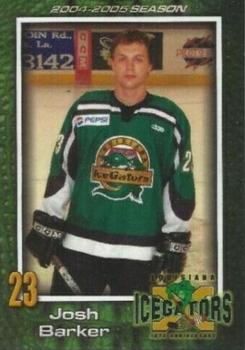 2004-05 Louisiana IceGators (ECHL) #2 Josh Barker Front