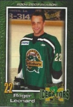 2004-05 Louisiana IceGators (ECHL) #7 Roger Leonard Front