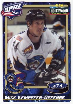 2004-05 Hollywood Connection Columbus Cottonmouths (SPHL) #NNO Mick Kempffer Front
