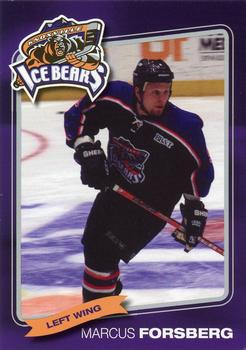 2004-05 Knoxville Ice Bears (SPHL) #NNO Marcus Forsberg Front