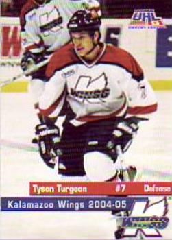 2004-05 Kalamazoo Wings (UHL) #NNO Tyson Turgeon Front