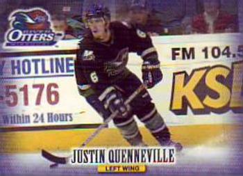 2004-05 Missouri River Otters (UHL) #24 Justin Quenneville Front