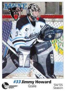 2004-05 Maine Black Bears (NCAA) #9 Jimmy Howard Front