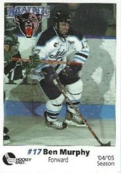 2004-05 Maine Black Bears (NCAA) #18 Ben Murphy Front