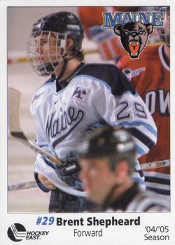2004-05 Maine Black Bears (NCAA) #24 Brent Shepheard Front