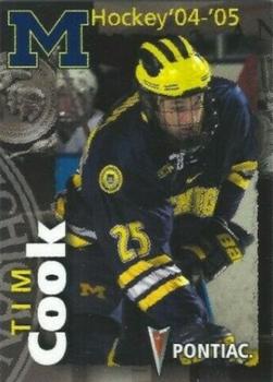 2004-05 Pontiac Michigan Wolverines (NCAA) #NNO Tim Cook Front