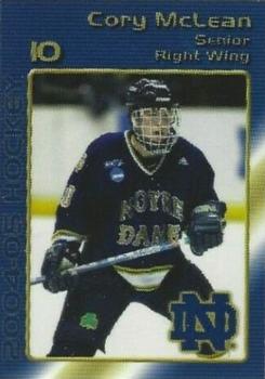 2004-05 Notre Dame Fighting Irish (NCAA) #Sr-2 Cory McLean Front