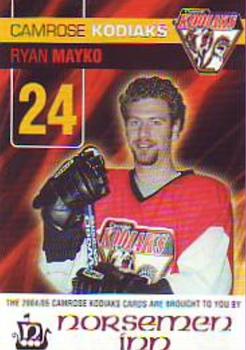 2004-05 Norseman Inn Camrose Kodiaks (AJHL) #5 Ryan Mayko Front