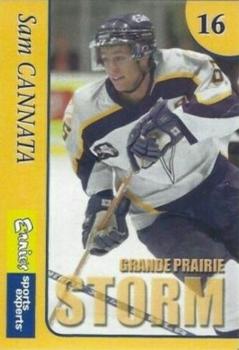 2004-05 Ernie's Sport Experts Grande Prairie Storm (AJHL) #NNO Sam Cannata Front