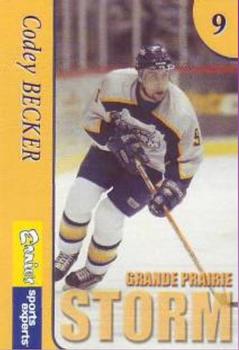 2004-05 Ernie's Sport Experts Grande Prairie Storm (AJHL) #NNO Codey Becker Front