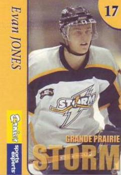 2004-05 Ernie's Sport Experts Grande Prairie Storm (AJHL) #NNO Evan Jones Front