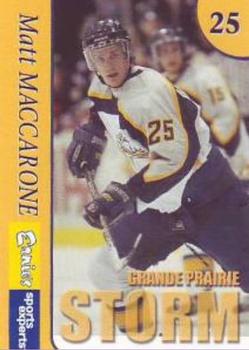 2004-05 Ernie's Sport Experts Grande Prairie Storm (AJHL) #NNO Matt Maccarone Front