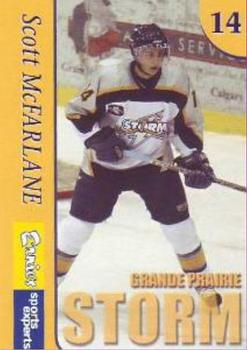 2004-05 Ernie's Sport Experts Grande Prairie Storm (AJHL) #NNO Scott McFarlane Front