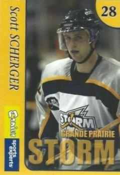 2004-05 Ernie's Sport Experts Grande Prairie Storm (AJHL) #NNO Scott Scherger Front