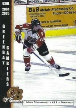 2004-05 Green Bay Gamblers (USHL) #10 Mark Magnowski Front
