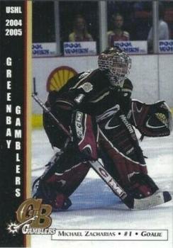 2004-05 Green Bay Gamblers (USHL) #25 Mike Zacharias Front