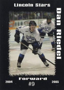 2004-05 Blueline Booster Club Lincoln Stars (USHL) #6 Dan Riedel Front