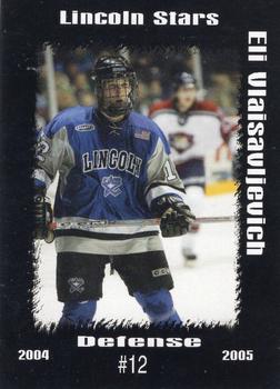 2004-05 Blueline Booster Club Lincoln Stars (USHL) #9 Eli Vlaisavljevich Front