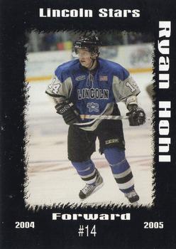 2004-05 Blueline Booster Club Lincoln Stars (USHL) #11 Ryan Hohl Front