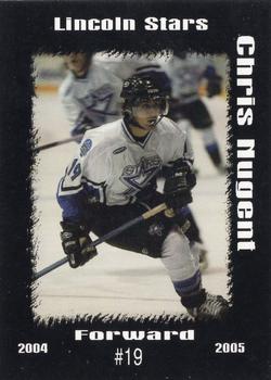 2004-05 Blueline Booster Club Lincoln Stars (USHL) #13 Chris Nugent Front