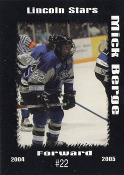 2004-05 Blueline Booster Club Lincoln Stars (USHL) #16 Mick Berge Front