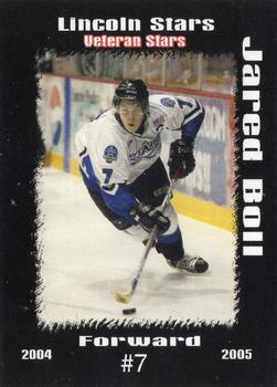 2004-05 Blueline Booster Club Lincoln Stars (USHL) Update #39 Jared Boll Front