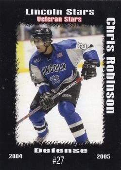 2004-05 Blueline Booster Club Lincoln Stars (USHL) Update #44 Chris Robinson Front