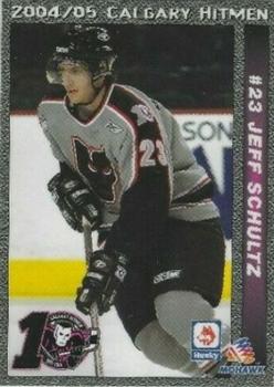 2004-05 Husky/Mohawk/Calgary Herald Calgary Hitmen (WHL) #NNO Jeff Schultz Front
