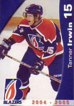 2004-05 Kamloops Blazers (WHL) #NNO Tanner Irwin Front