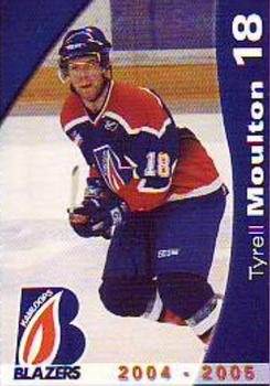 2004-05 Kamloops Blazers (WHL) #NNO Tyrell Moulton Front