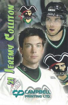 2004-05 Prince Albert Raiders (WHL) #NNO Jeremy Colliton Front
